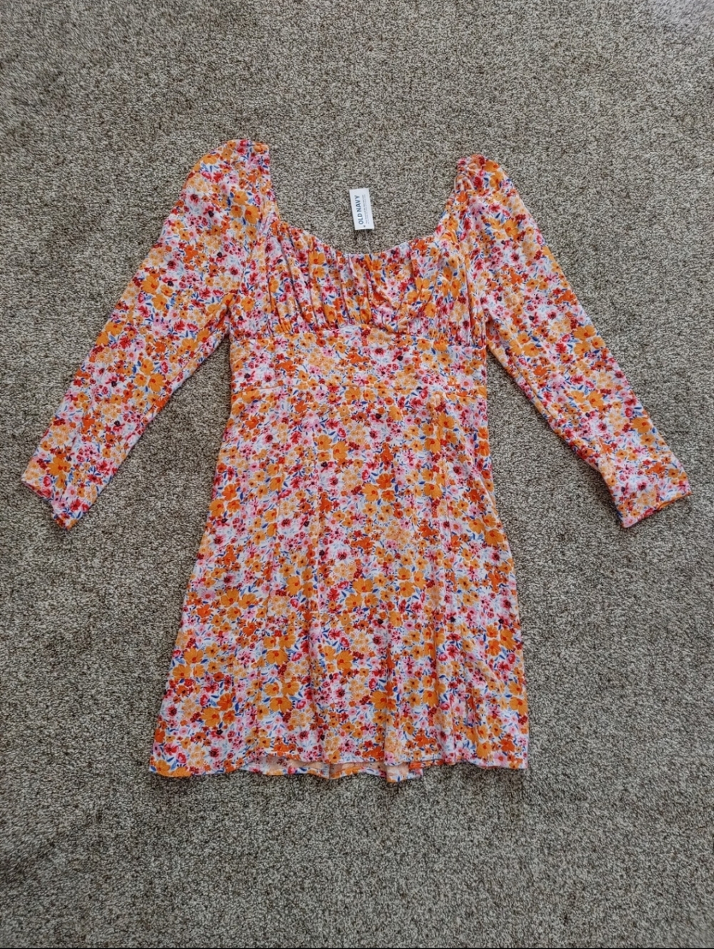 Old navy floral long sleeve dress